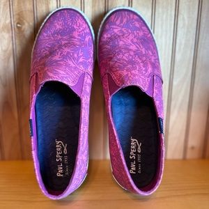 Sperry sz 10 slip in. Purple and Pink flats